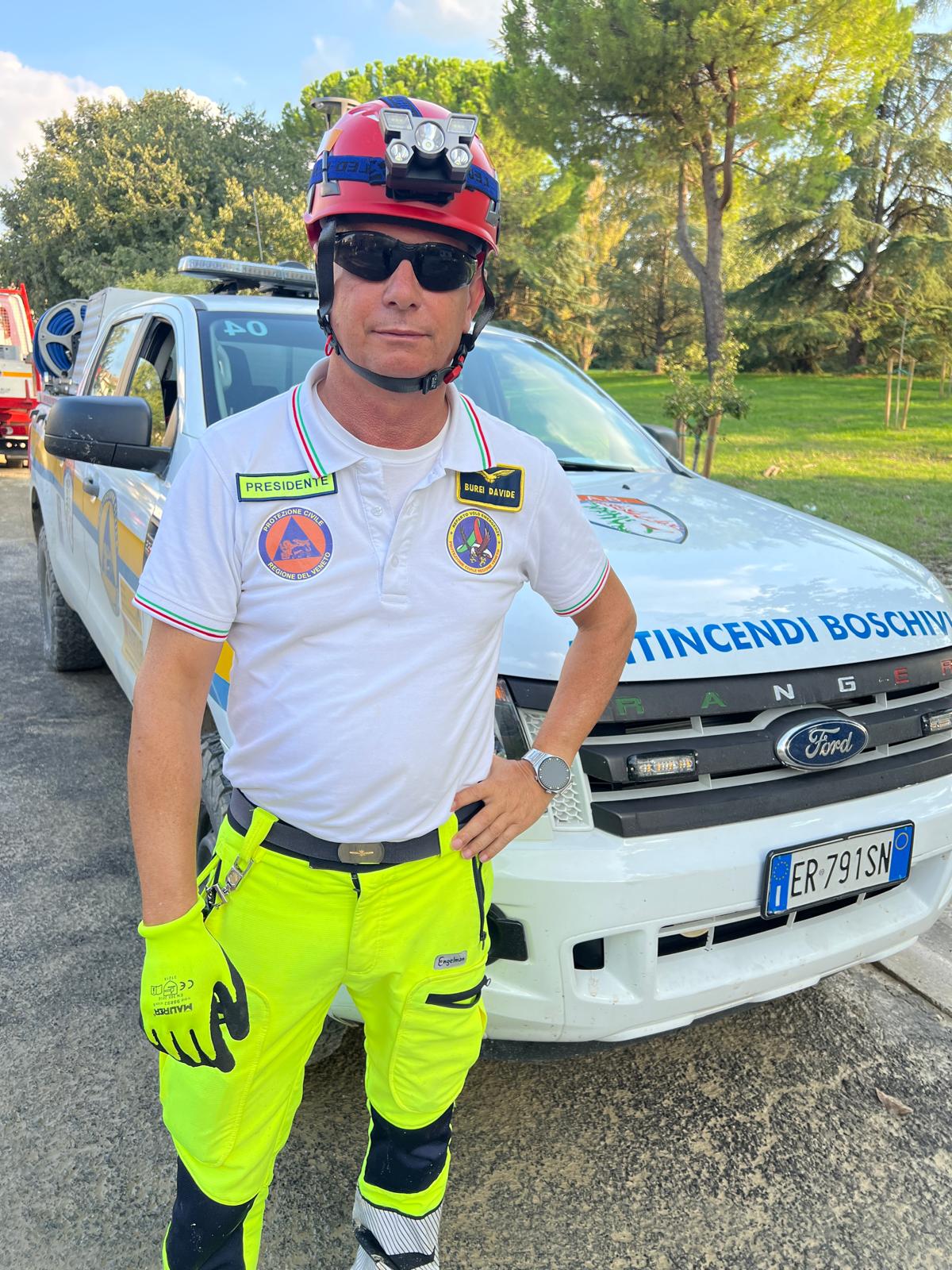 Davide Burei, Presidente del Reparto Volo Emergenze